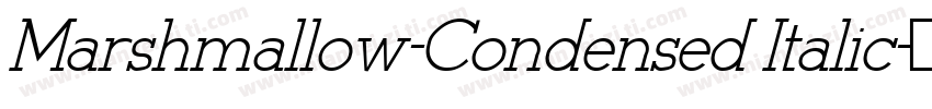 Marshmallow-Condensed Italic字体转换